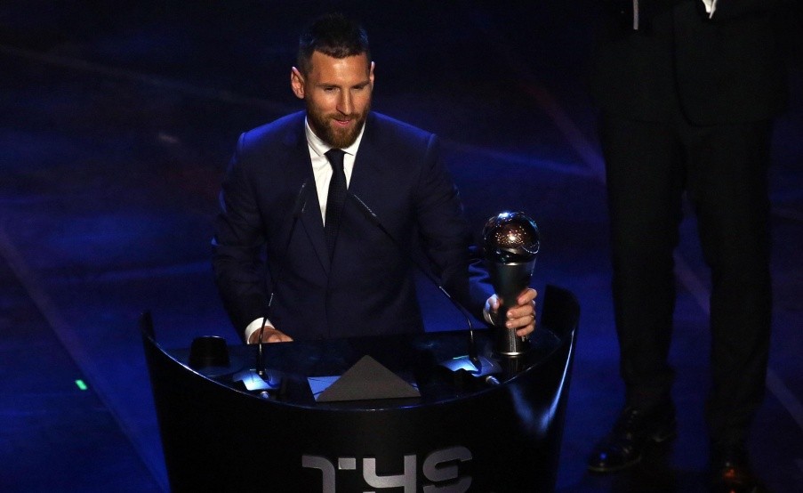 Lionel Messi ganó su primer premio The Best(EFE)