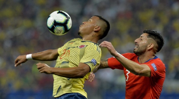 Colombia vs. Chile en un amistoso. Foto: Prensa Federación Colombiana de Fútbol