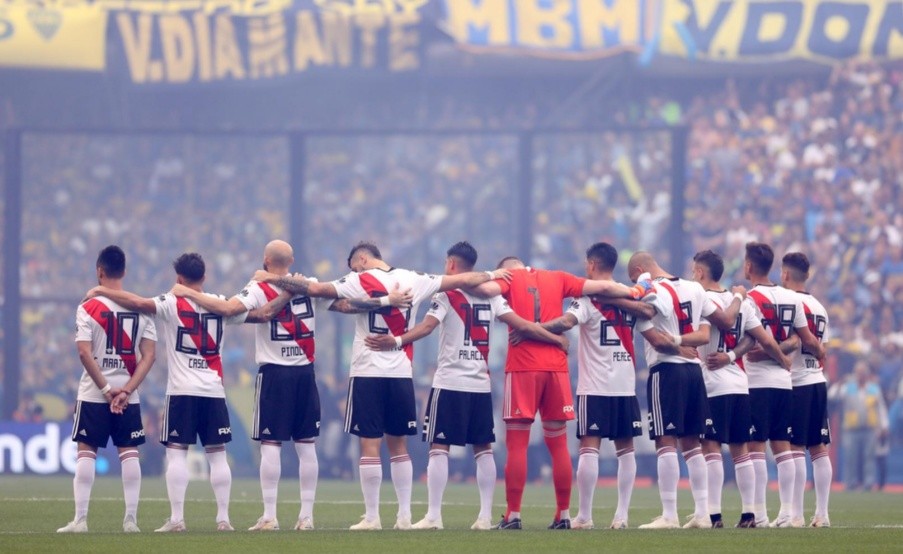 Los jugadores de River en la Final de la Libertadores 2018(Fotobaires)