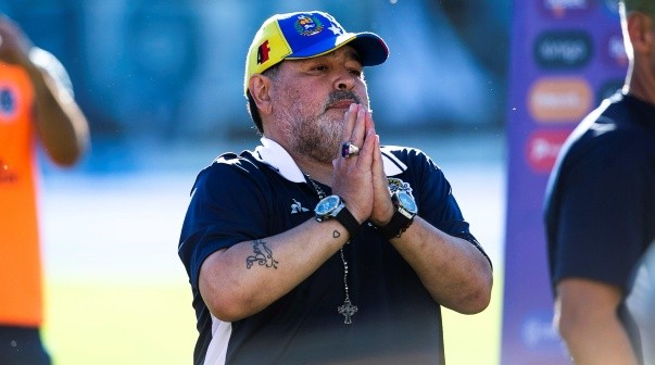 Diego Maradona le mandó un mensaje a los jugadores del Pincha