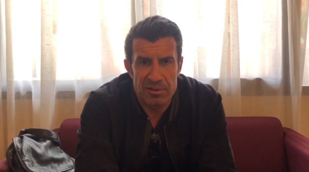 Luis Figo y una entrevista con TNT Sports