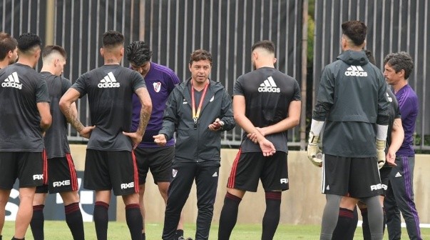 Gallardo y los jugadores de River