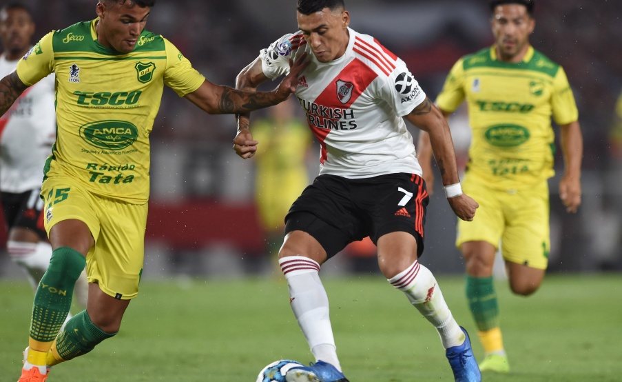 River empató ante Defensa y Justicia en el Monumental y el torneo se definirá en la última fecha. Foto: Fotobaires
