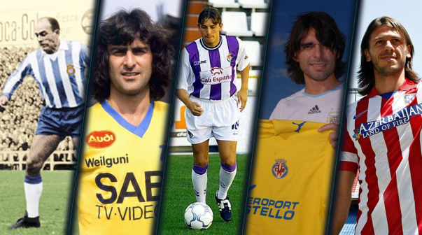 Alfredo Di Stéfano, Mario Kempes, Gabriel Heinze, Roberto Ayala y Martín Demichelis
