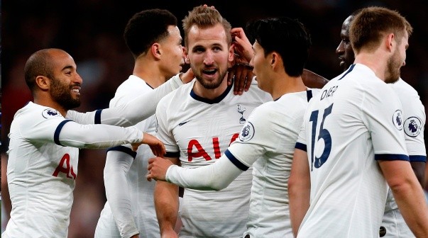 El festejo de Tottenham con Harry Kane