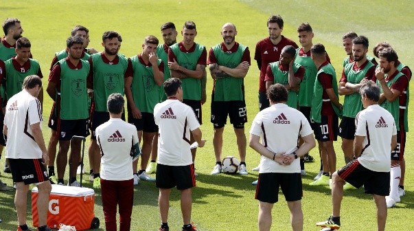El plantel de River con Marcelo Gallardo como líder