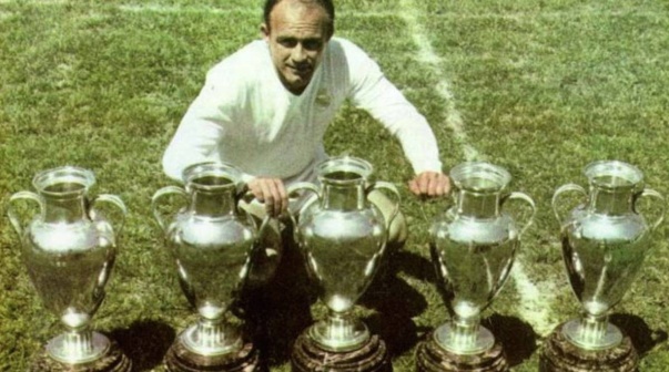 Di Stéfano, el otro del podio con Maradona y Messi