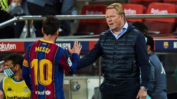 Koeman habló de la chance de que Messi se vaya del Barcelona