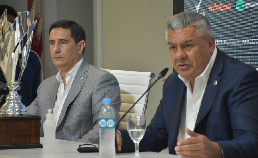 Chiqui Tapia en conferencia de prensa(AFA)