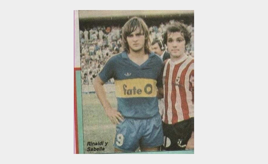 Jorge Rinaldi y Alejandro Sabella en un Boca-Estudiantes