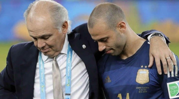 Javier Mascherano y Alejandro Sabella