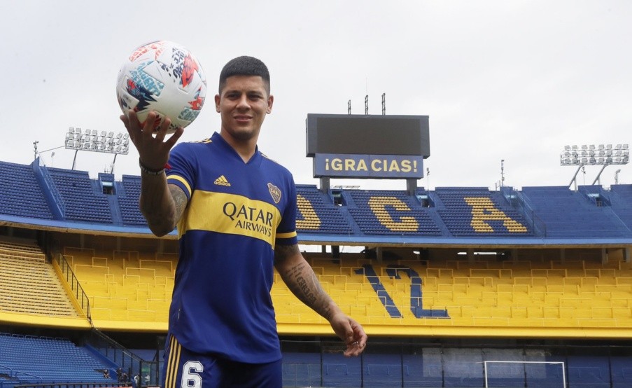 Marcos Rojo, nuevo jugador de Boca(Prensa Boca)