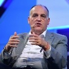 5 November 2019; Javier Tebas, President, La Liga, on SportsTrade stage during the opening day of Web Summit 2019 at the Altice Arena in Lisbon, Portugal. Photo by Piaras Ó Mídheach/Web Summit via Sportsfile