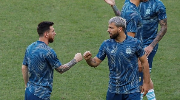 Messi y el Kun Agüero