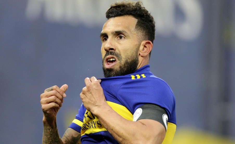 Carlos Tevez con la camiseta de Boca(Fotobaires)