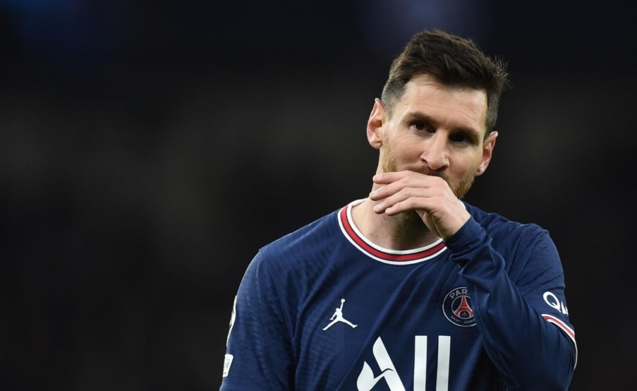 Lionel Messi, en la derrota de PSG vs. Manchester City(EFE)