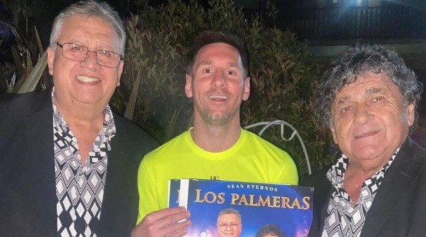 Lionel Messi con Los Palmeras