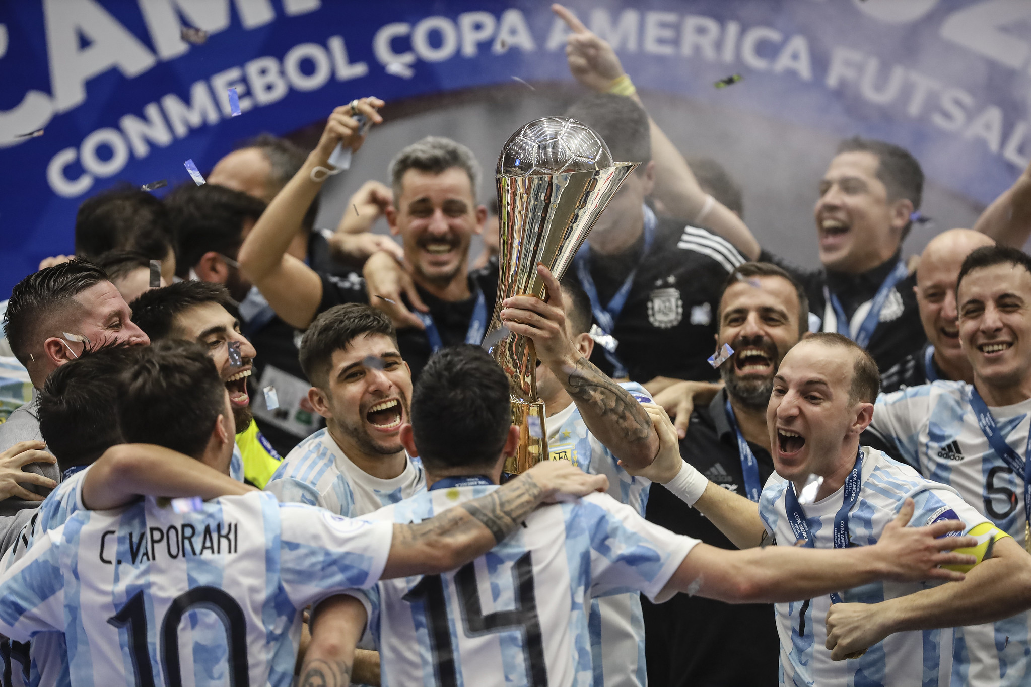 ¡Argentina campeón de la Copa América en futsal! La Selección le ganó la final a Paraguay y se consagró por tercera vez en la historia