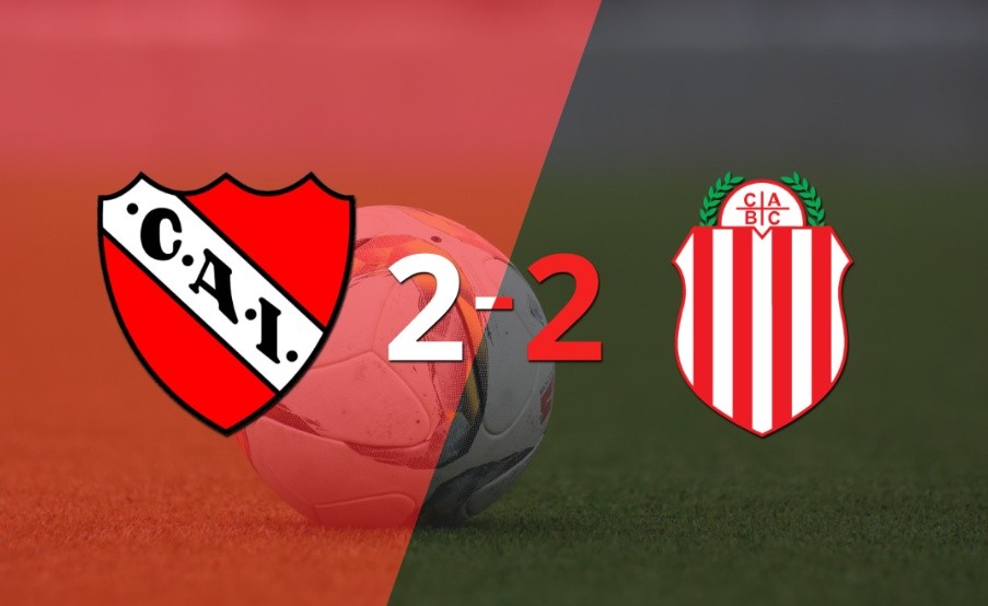 Independiente y Barracas Central igualaron por 2 en un vibrante partido