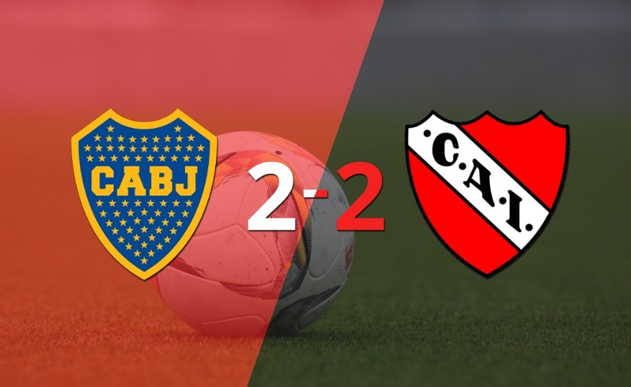 Boca Juniors e Independiente igualaron por 2 en un vibrante partido