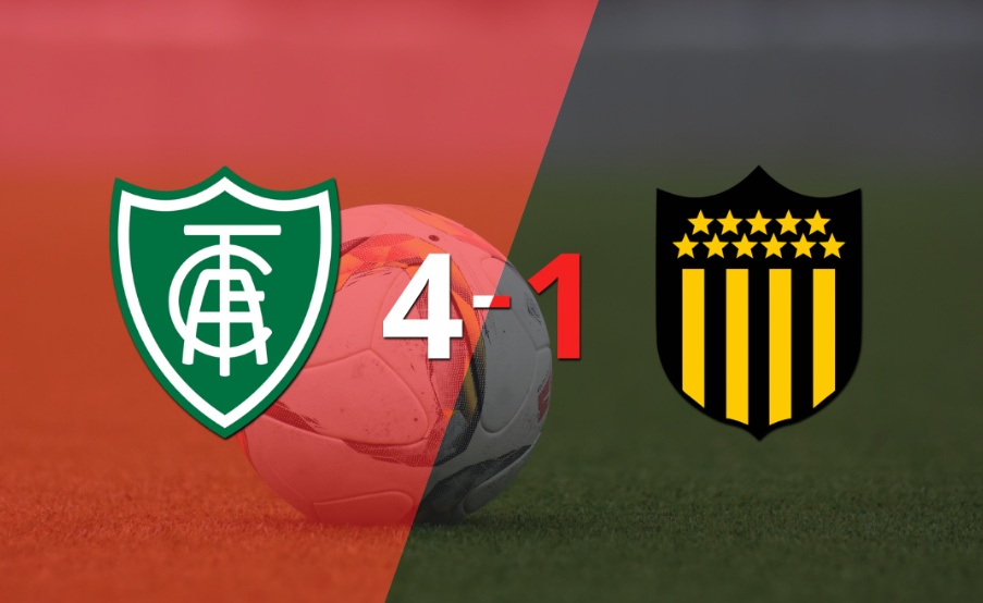 Goleada de América-MG a Peñarol con doblete de Gonzalo Mastriani incluído