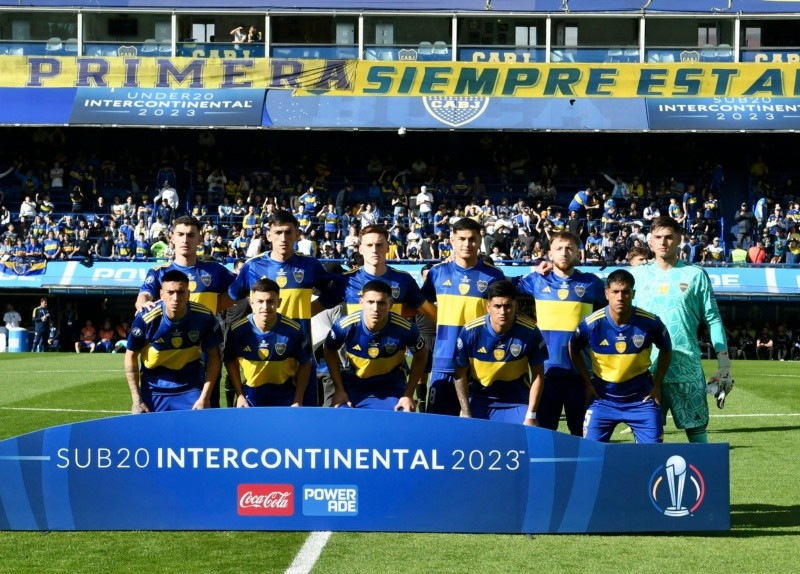 Los futbolistas de Boca Sub-20 en la final de la Intercontinental Los futbolistas de Boca Sub-20 en la final de la Intercontinental