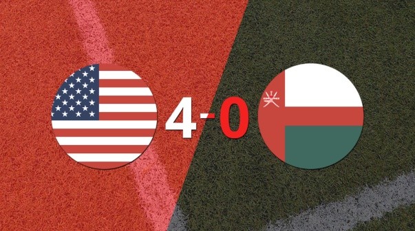 Estados Unidos se llevó una victoria en el amistoso con Omán