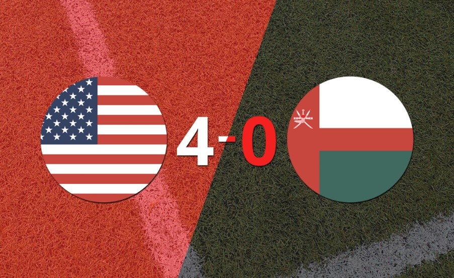 Estados Unidos se llevó una victoria en el amistoso con Omán