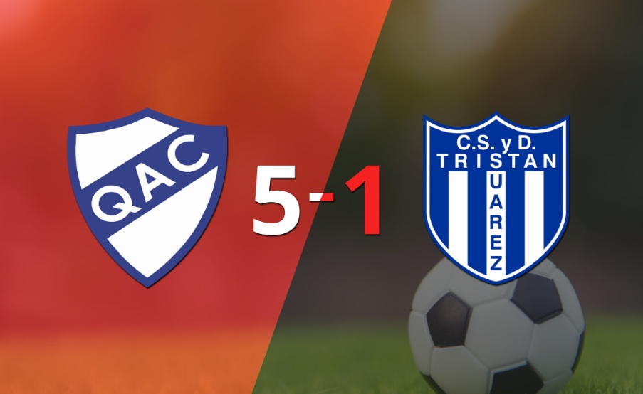 Quilmes golea 5-1 a Tristán Suárez y Federico Anselmo firma doblete