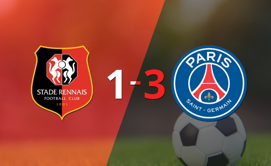 PSG gana 3 a 1 en su visita a Stade Rennes