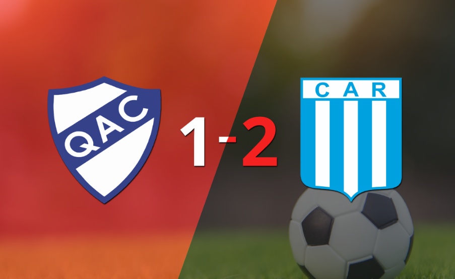 Racing (Cba) sacó el triunfo en casa de Quilmes