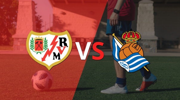 Real Sociedad y Rayo Vallecano no pasan del empate al final del primer tiempo