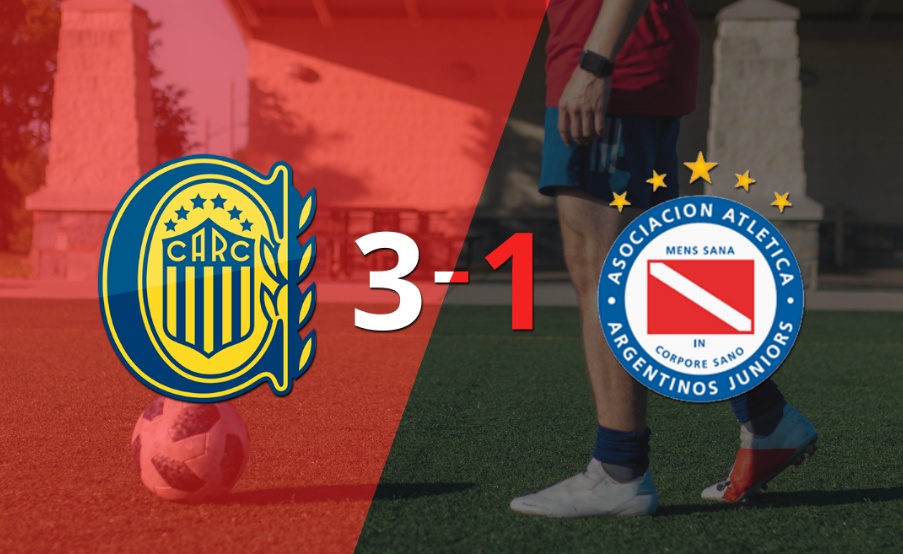 Gran victoria de Rosario Central sobre Argentinos Juniors por 3-1