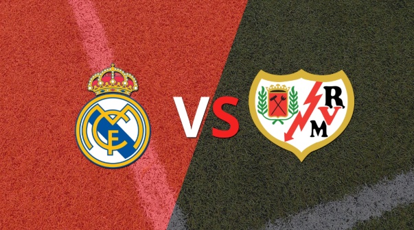 Real Madrid y Rayo Vallecano llegan al segundo tiempo sin goles