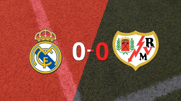 Cero a cero terminó el partido entre Real Madrid y Rayo Vallecano