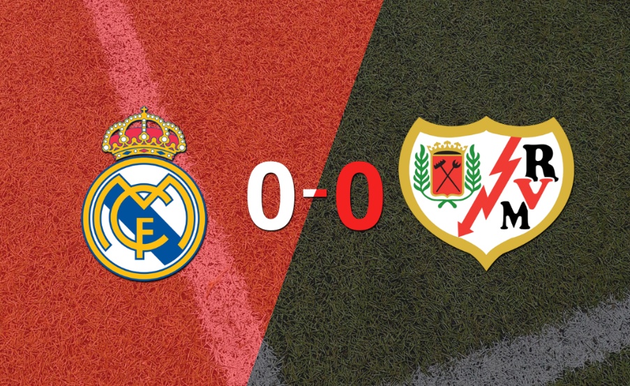 Cero a cero terminó el partido entre Real Madrid y Rayo Vallecano