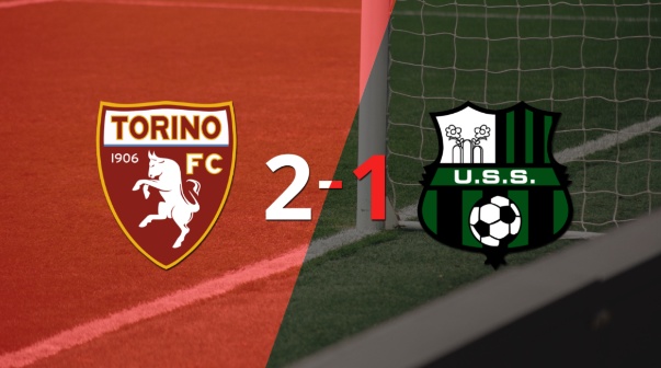 Torino le ganó a Sassuolo en su casa por 2-1