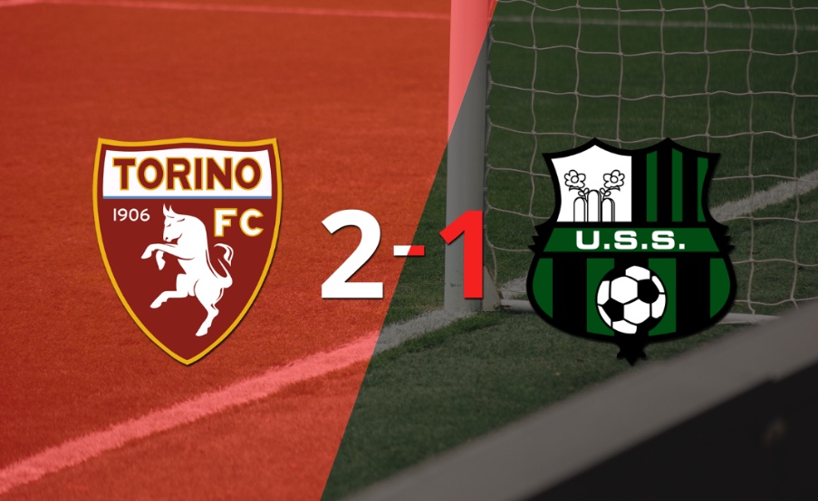 Torino le ganó a Sassuolo en su casa por 2-1