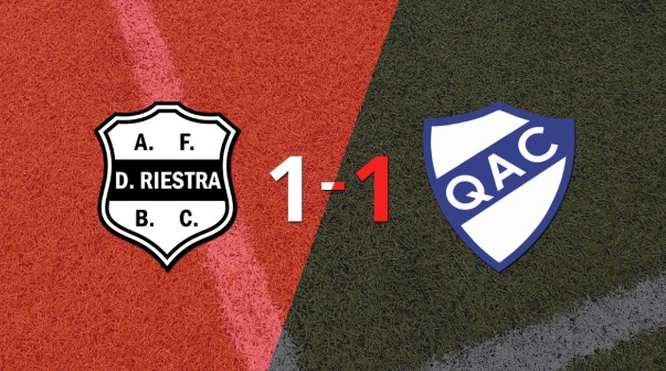 Riestra empató con Quilmes y todo se define a la vuelta