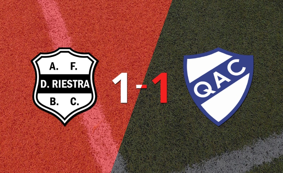 Riestra empató con Quilmes y todo se define a la vuelta
