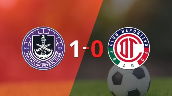 Con un solo tanto, Mazatlán derrotó a Toluca FC en el Kraken