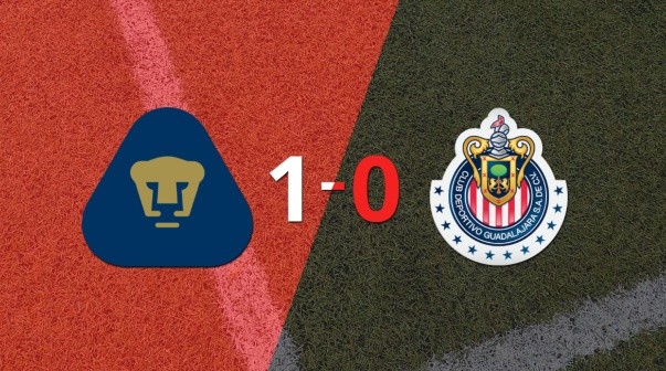 Apretada victoria de Pumas UNAM frente a Chivas