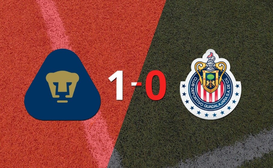 Apretada victoria de Pumas UNAM frente a Chivas