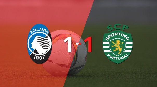 Empate a uno entre Atalanta y Sporting Lisboa