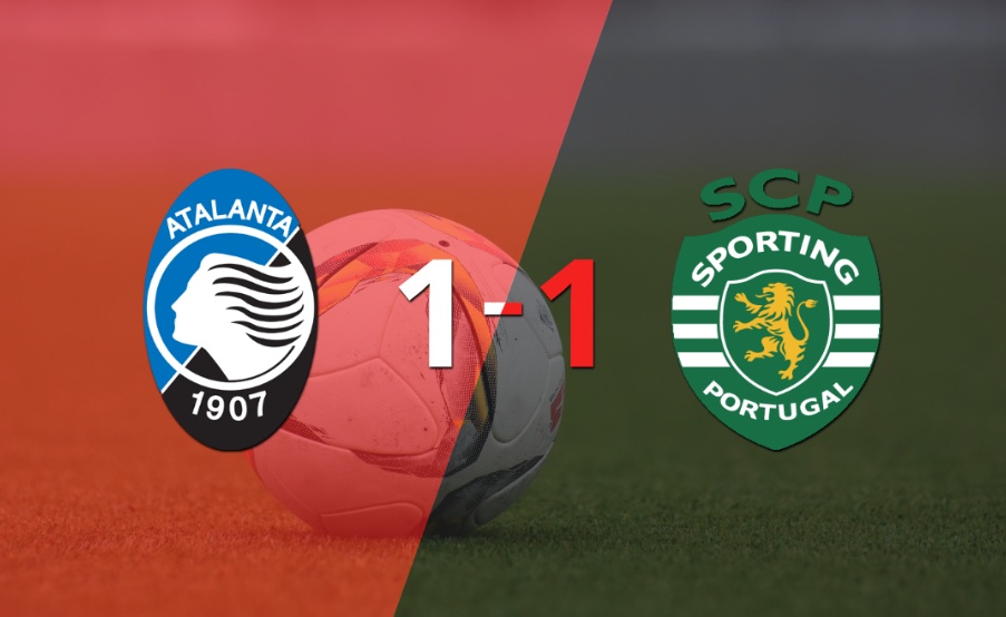 Empate a uno entre Atalanta y Sporting Lisboa