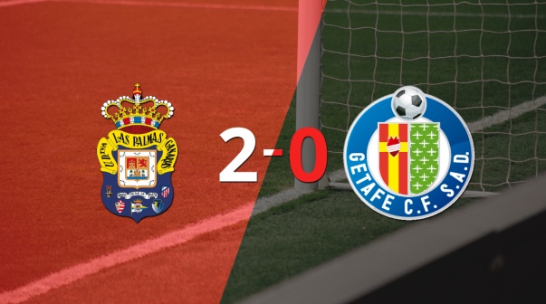 Con dos goles, UD Las Palmas se impuso a Getafe en el estadio Gran Canaria