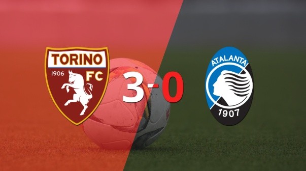 Doblete de Duván Zapata en la goleada de Torino frente a Atalanta