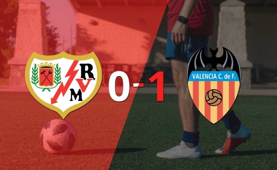 Valencia ganó por la mínima en su visita a Rayo Vallecano