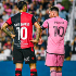 Banega y Messi, en el amistoso