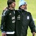 Lionel Messi y Diego Maradona en Argentina.